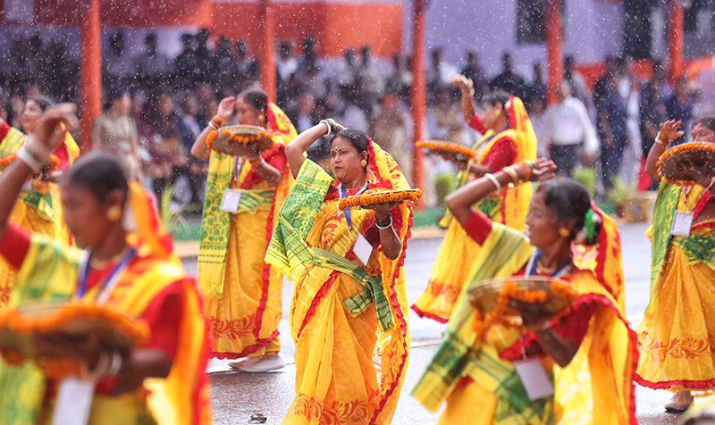 In Images: Kolkata’s Red Road comes alive with Independence Day parade, tableaux and drills