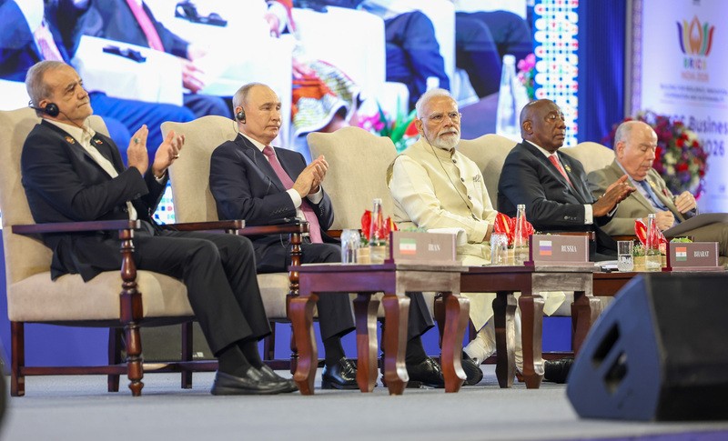 In Images: PM Modi, fellow BRICS leaders attend BRICS Business Forum 2026