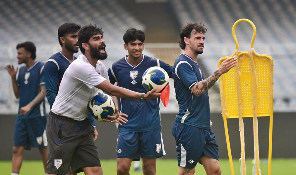 In Images: Indian football team gear up for Brazil clash in Kolkata