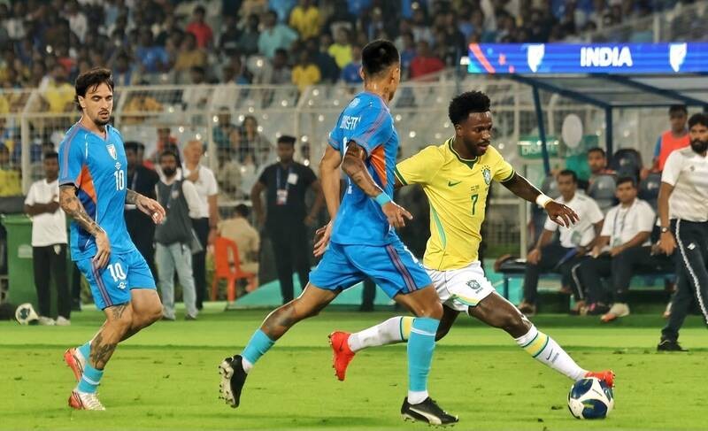 In Images: Brazil dominate India 4-0 in Kolkata friendly