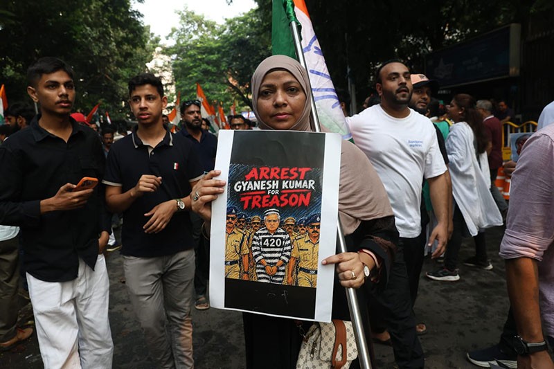 In Images: Congress workers detained during Lok Bhavan protest in Kolkata