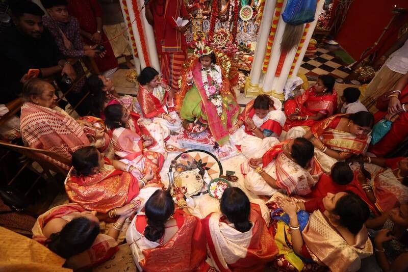 In Images: Kolkata’s Kundu Bari Durga Puja enters 158th year with age-old rituals