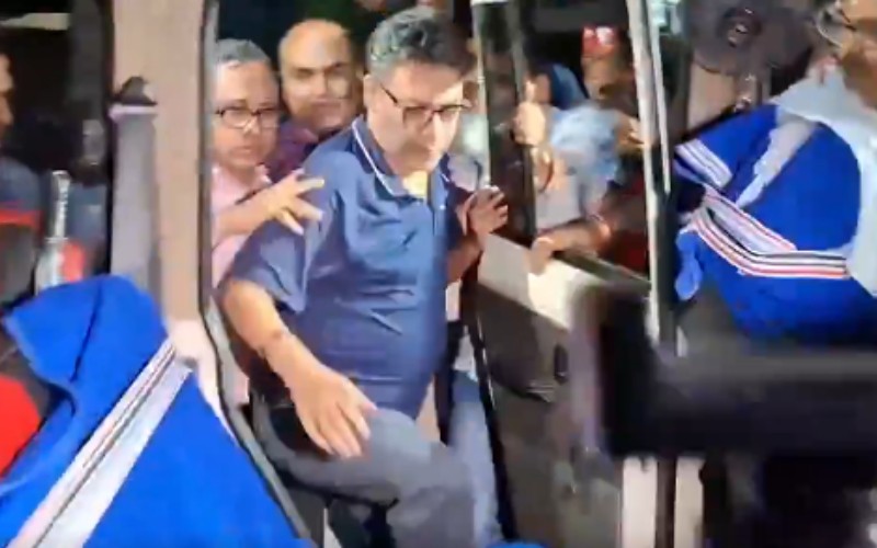Indranil Sen was arrested after ED questioning in a case involving alleged Durga Puja ticket irregularities.