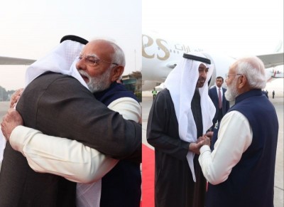 A diplomatic embrace: PM Modi greets UAE President at airport on his brief visit, signals strong ties