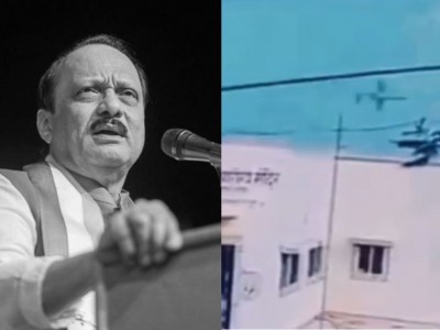 Final moments caught on camera: Ajit Pawar’s plane tilted before crash