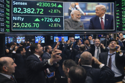 Dalal Street roars! Sensex jumps 2,000+ points after Trump’s India–US deal
