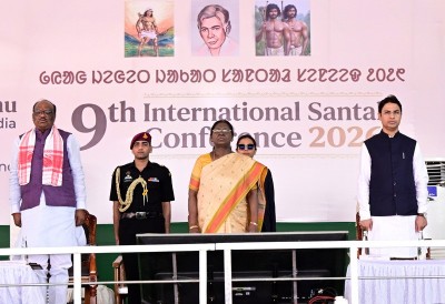 In Images: Prez Murmu attends the 9th International Santal Conference at Darjeeling