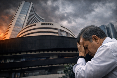 Sensex, Nifty tumble amid oil price surge triggered by West Asia tensions