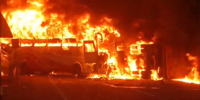 13 killed as bus, lorry collide and catch fire in Andhra Pradesh