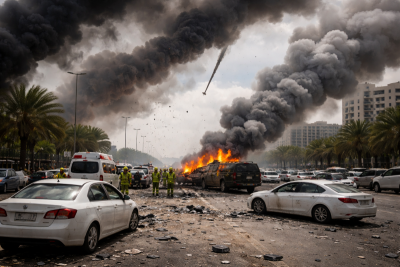 Indian among 2 killed as missile debris rains down after mid-air interception in Abu Dhabi