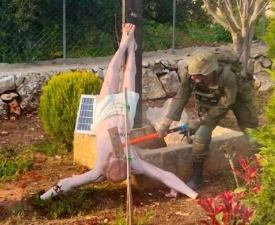 IDF launches probe after viral image of soldier striking Jesus statue sparks fury