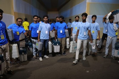 In Images: Poll preparedness peaks as VVPAT machines reach Kolkata centres ahead of final Bengal voting phase