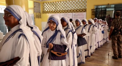 Missionaries of Charity Nuns Queue Up to Vote in Kolkata, A Picture of Quiet Civic Duty