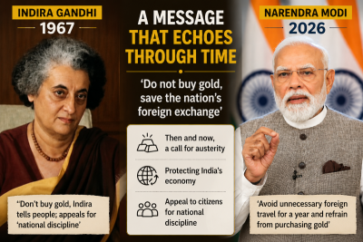 Modi’s ‘don’t buy gold’ appeal echoes Indira Gandhi’s 1967 call