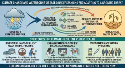Climate change is making deadly waterborne diseases spread faster, scientists warn