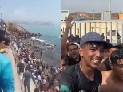Hundreds of migrants enter Spain's Ceuta by sea from Morocco, crisis deepens