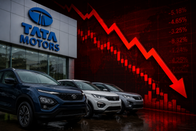 Tata Motors Q1 shocker: Profit plunges 80%, shares crash 5% as JLR drags