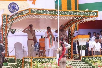 In Images: Kolkata’s Red Road comes alive with Independence Day parade, tableaux and drills