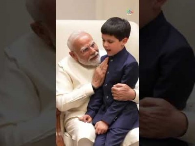 The Vance family with PM Modi in New Delhi
