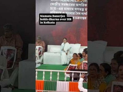 Mamata Banerjee holds dharna over SIR in Kolkata